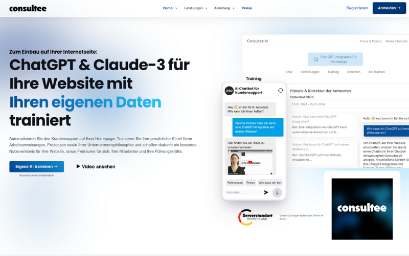 Webdesign Hamburg KI Chatbot